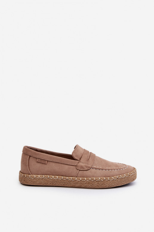 Pískové espadrilky z umělé semišové... Pískové espadrilky z umělé semišové...