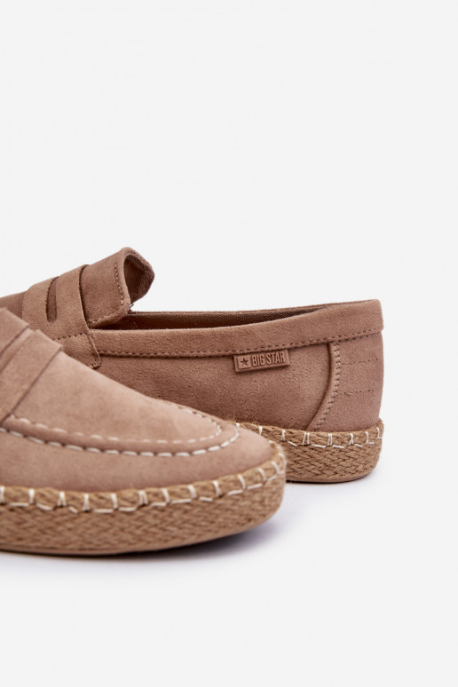 Pískové espadrilky z umělé semišové... Pískové espadrilky z umělé semišové...