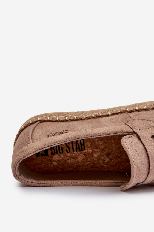 Pískové espadrilky z umělé semišové... Pískové espadrilky z umělé semišové...
