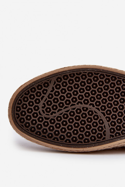 Pískové espadrilky z umělé semišové... Pískové espadrilky z umělé semišové...