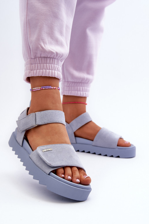 Semišové sandále s platformou Big... Semišové sandále s platformou Big...