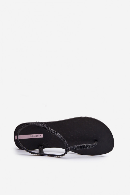 Sandále nad špičkou s leskom v...