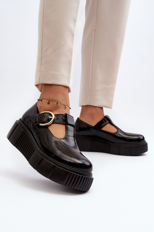 Lakované topánky na platforme v... Lakované topánky na platforme v...