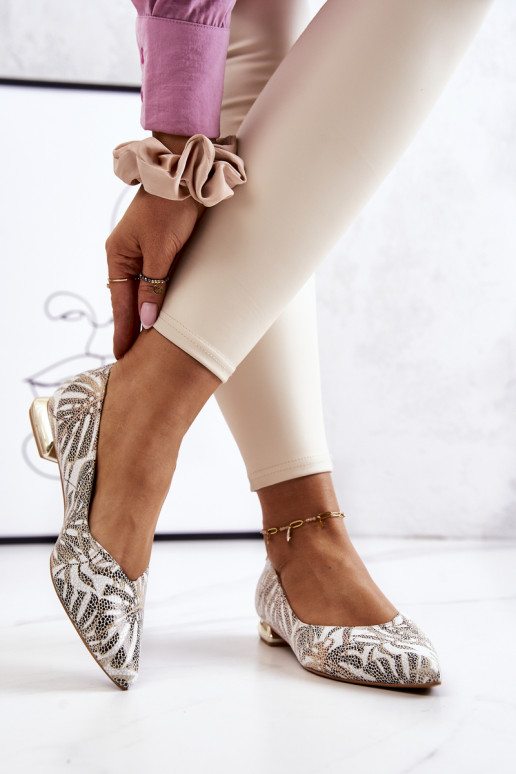 Balerínky Laura Messi zlatej farby Balerínky Laura Messi zlatej farby