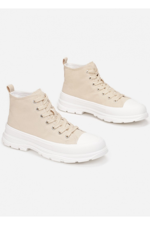 Voľnočasová obuv s béžovou podrážkou Voľnočasová obuv s béžovou podrážkou