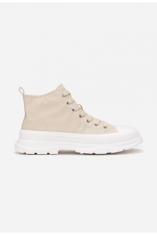 Voľnočasová obuv s béžovou podrážkou Voľnočasová obuv s béžovou podrážkou