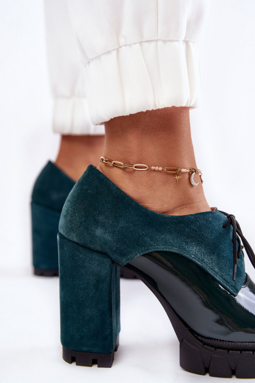 Čižmy s platformou v zelenej farbe... Čižmy s platformou v zelenej farbe...