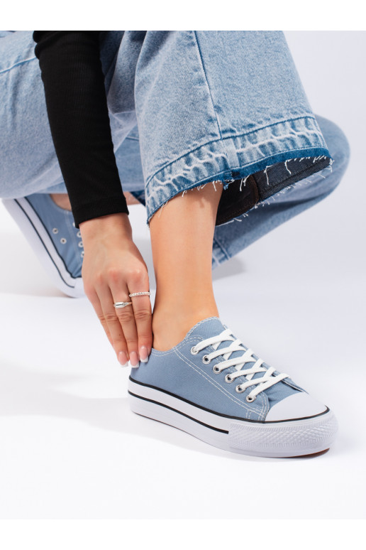 Svetlomodré dámske topánky