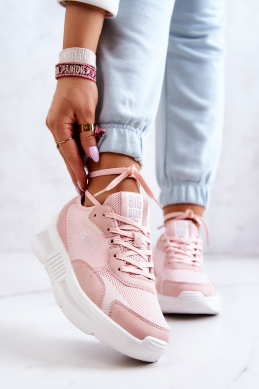 Módny model tenisiek Big Star ružovej... Módny model tenisiek Big Star ružovej...