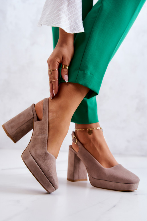 Béžové semišové topánky Béžové semišové topánky