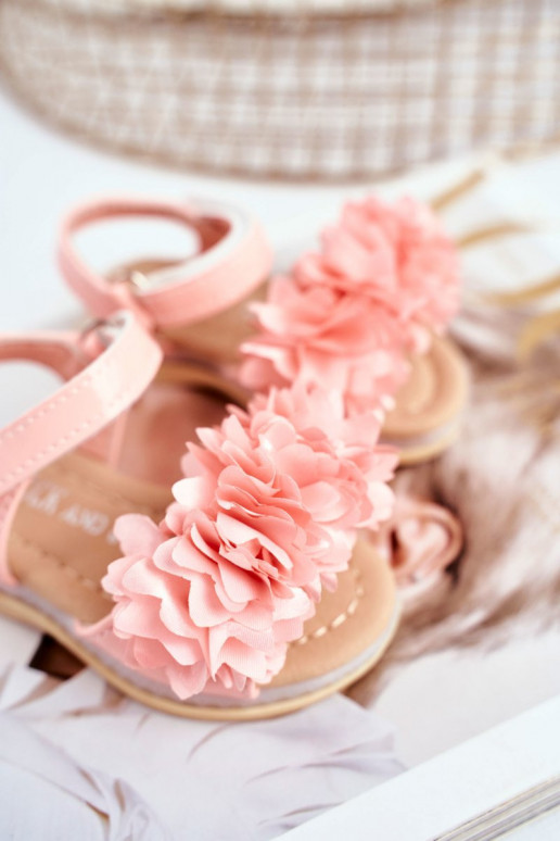 Sandále pre deti s kvietkami v...