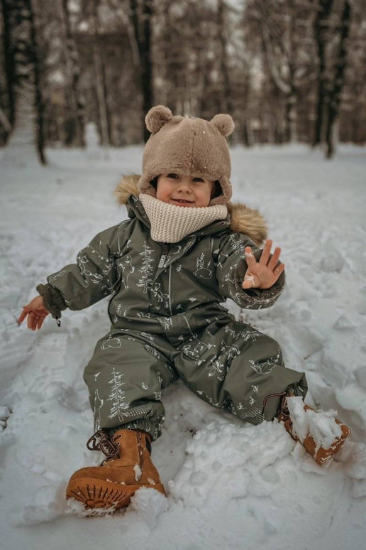 Teplé detské hnedé čižmy