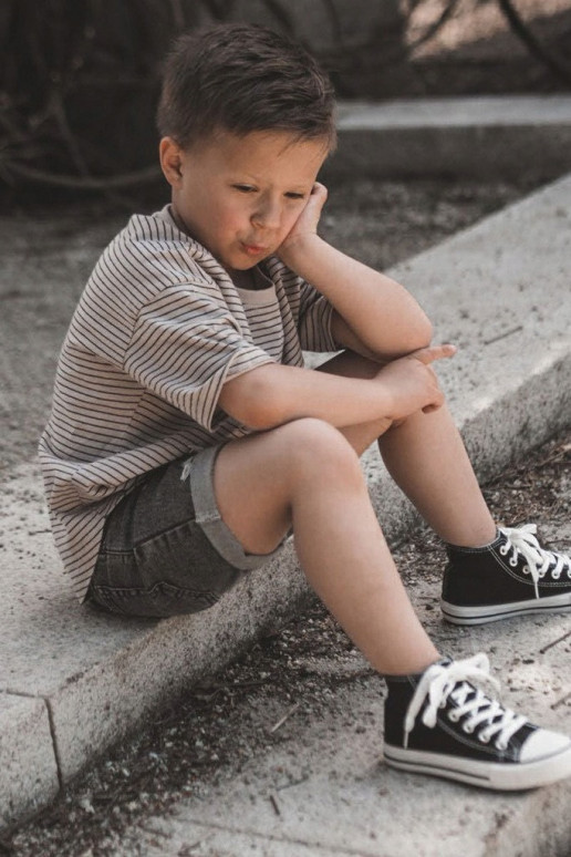 Detské topánky s čiernou podrážkou Detské topánky s čiernou podrážkou