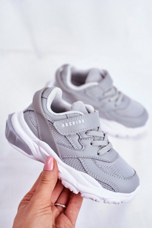 Detské tenisky v šedej farbe ABCKIDS Detské tenisky v šedej farbe ABCKIDS