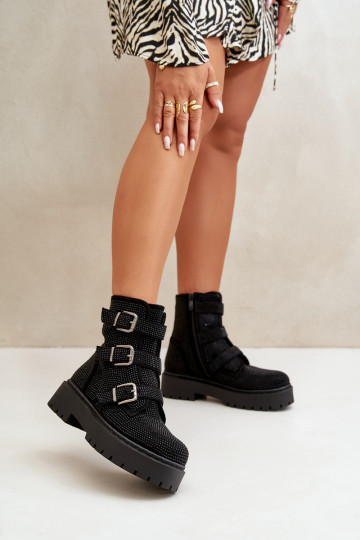 zahriať sa Dámske čižmy S Dekoráciou čierna Ciascia 2