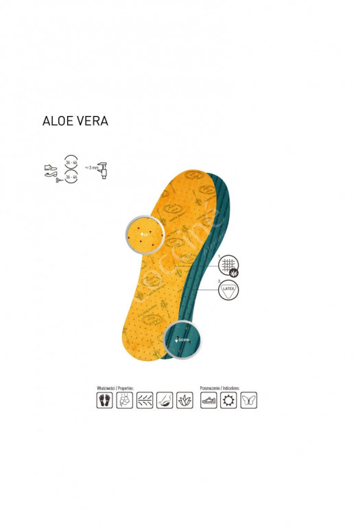 Coccine vložky do topánok ALOE VERA Coccine vložky do topánok ALOE VERA