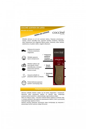 Coccine Leather na latexových penových vložkách 2