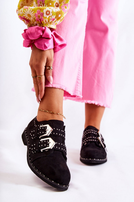 topánky s prackami Lu Boo čierne topánky s prackami Lu Boo čierne