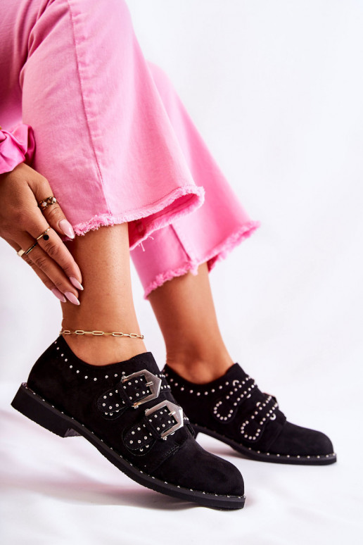 topánky s prackami Lu Boo čierne topánky s prackami Lu Boo čierne