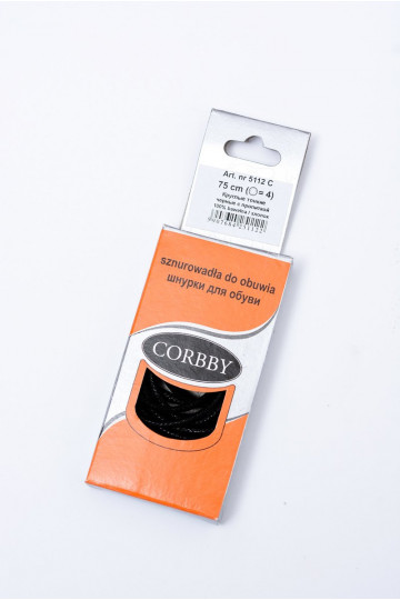 Corbby čierne voskované tenké šnúrky 2