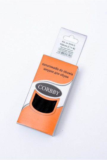 Corbby čierne voskované hrubé šnúrky 2
