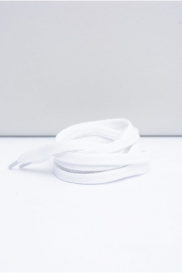 Corbby biele ploché šnúrky