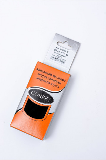 Corbby čierne okrúhle šnúrky 2
