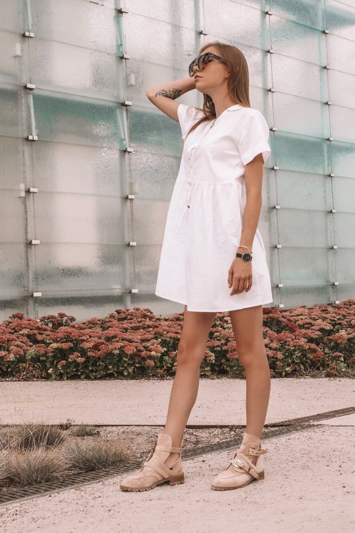 Dievčenské semišové čižmy Lu Boo Beige Rock