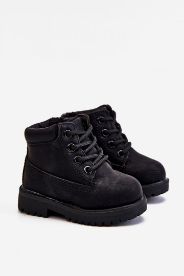 Detské oteplené čierne čižmy Boots Dexter