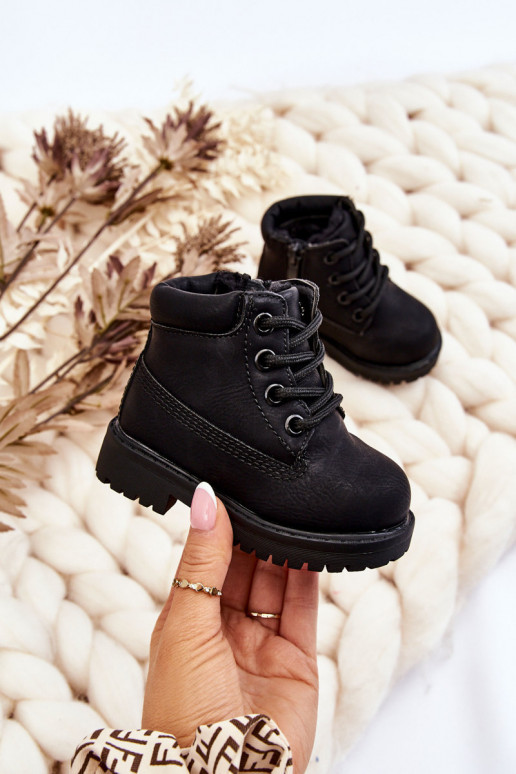 Detské oteplené čierne čižmy Boots Dexter Detské oteplené čierne čižmy Boots Dexter