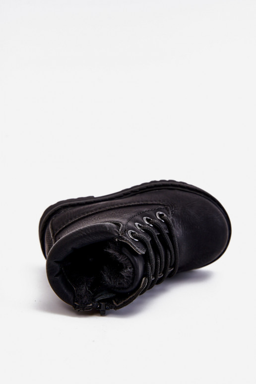 Detské oteplené čierne čižmy Boots Dexter Detské oteplené čierne čižmy Boots Dexter