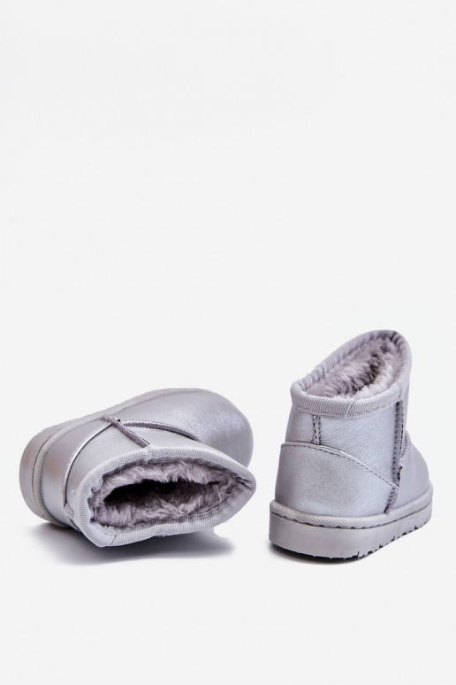 Teplé detské snehule v striebornej farbe Scooby Teplé detské snehule v striebornej farbe Scooby