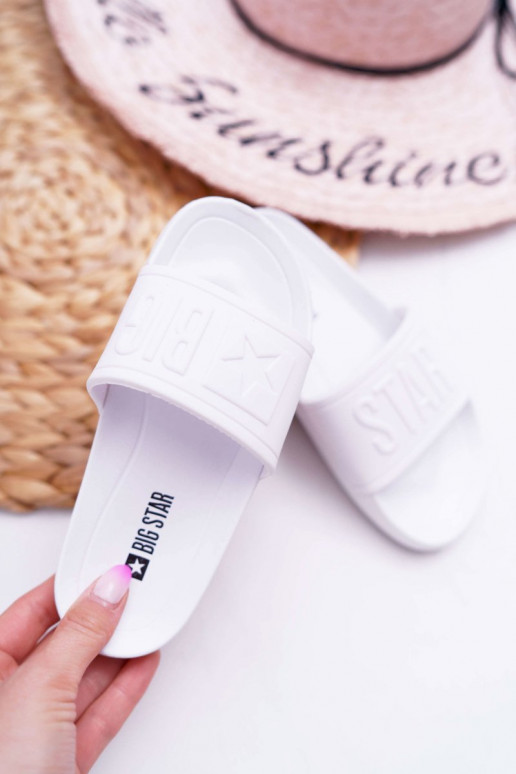 Papuče Detské Big Star biela farba DD374154 Papuče Detské Big Star biela farba DD374154