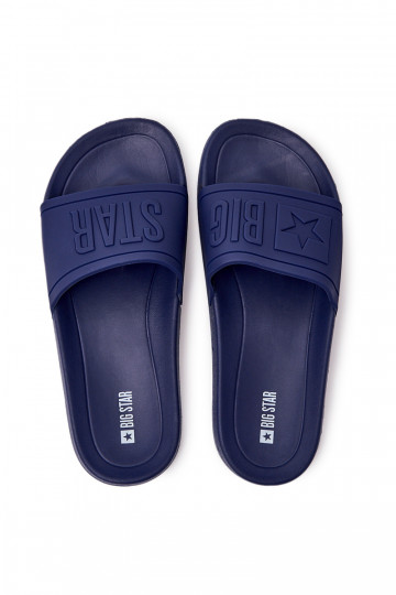 Papuče pre mužov Big Star Rubber tmavomodrej farby DD174688 2