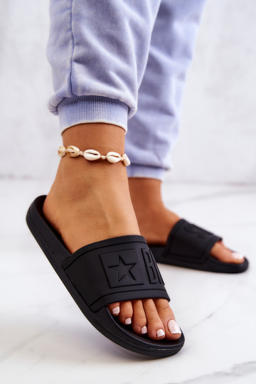 Dámske papuče Big Star čiernej farby DD274A271 2