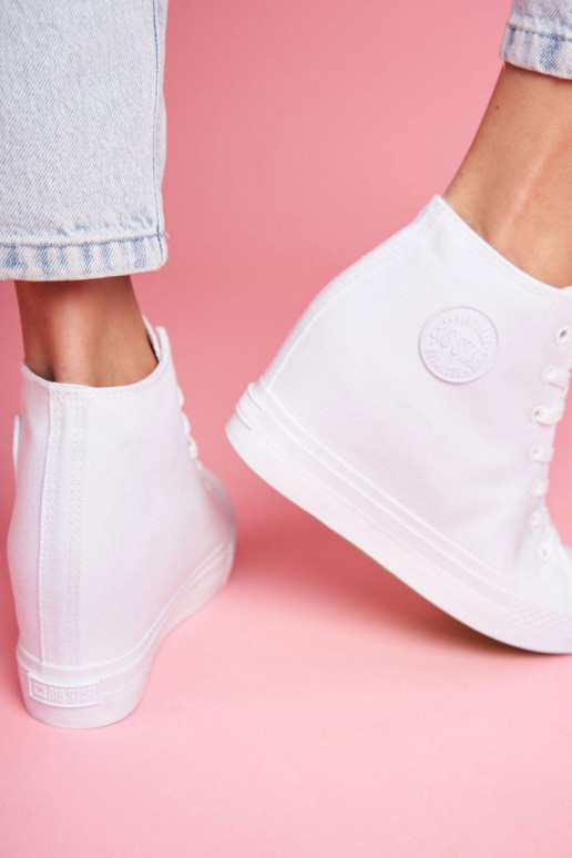 Tenisky model topánky Big Star biela farba FF274A192