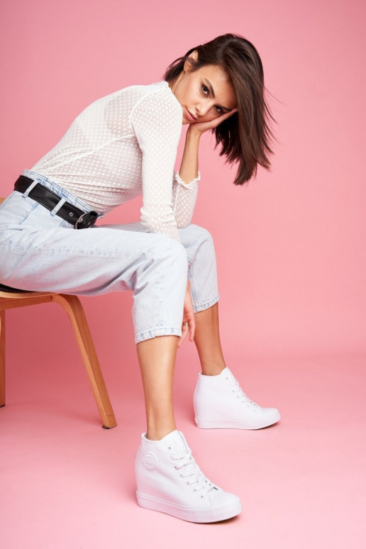 Tenisky model topánky Big Star biela farba FF274A192