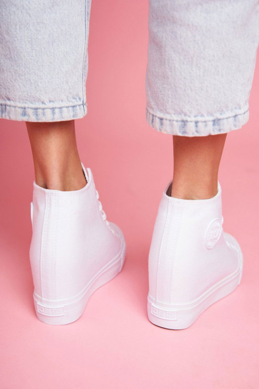 Tenisky model topánky Big Star biela farba FF274A192