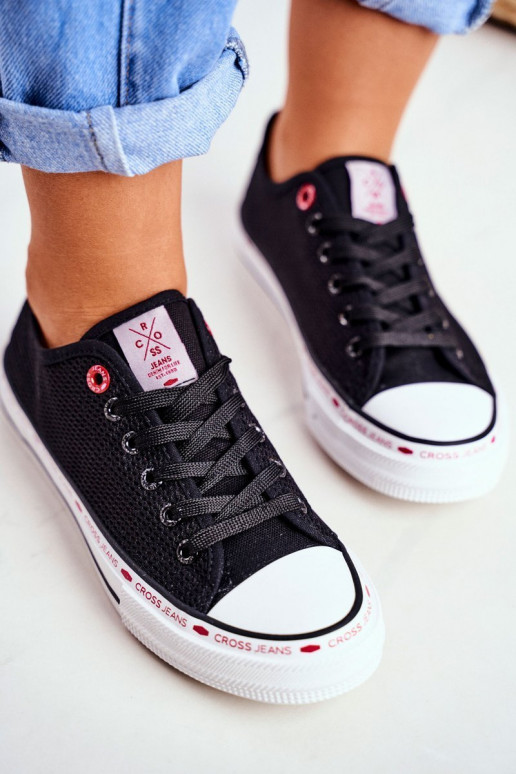 Voľnočasová obuv Cross Jeans čierna farba FF2R4015C