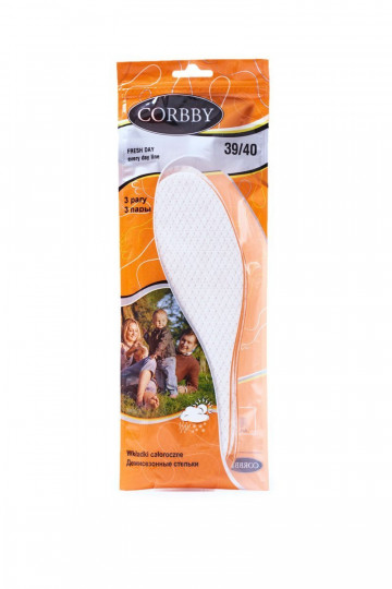 Vložky do topánok Corbby Fresh Day 3 páry