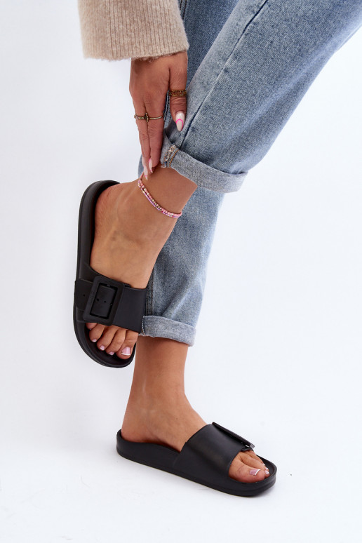 Dámske papuče Big Star s prackami čiernej farby FF274A389 Dámske papuče Big Star s prackami čiernej farby FF274A389