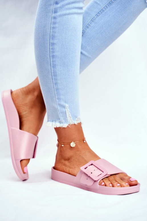 Dámske papuče Big Star s prackami ružovej farby FF274A387