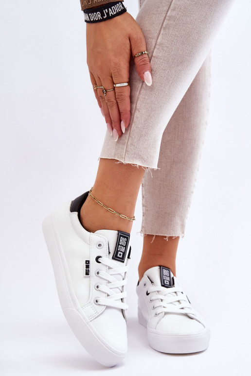 Tenisky Big Star EE274312 Bielo-čierne farby Tenisky Big Star EE274312 Bielo-čierne farby