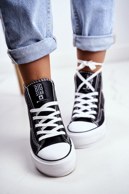 Voľnočasová obuv Big Star čierna farba GG274012