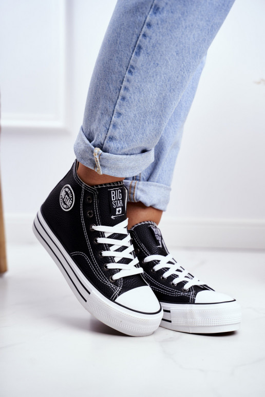 Voľnočasová obuv Big Star čierna farba GG274012