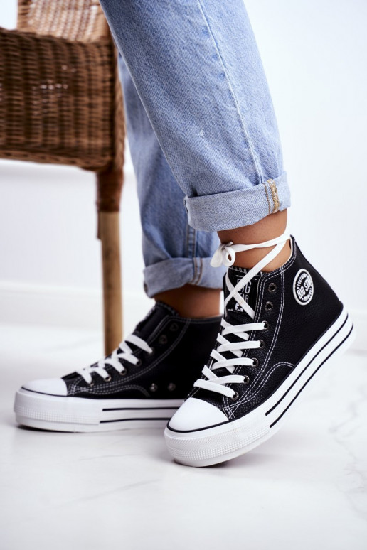 Voľnočasová obuv Big Star čierna farba GG274012