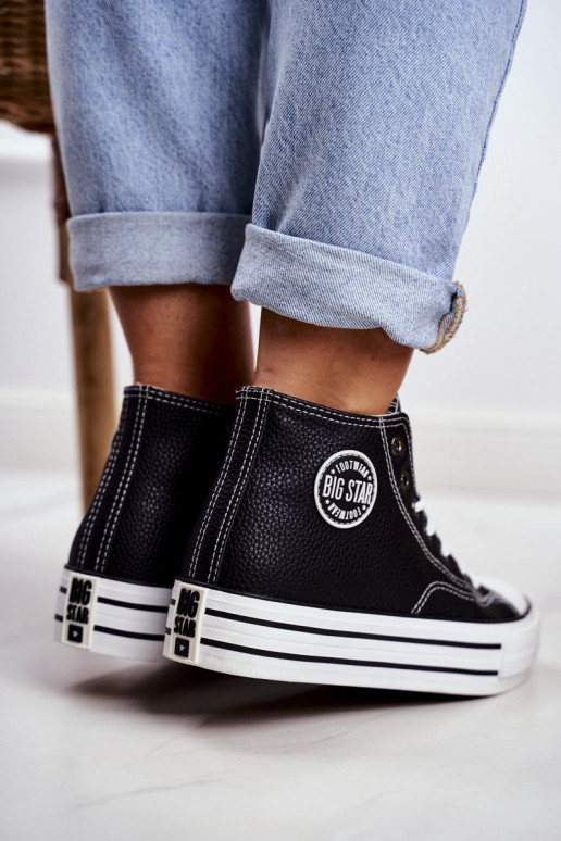 Voľnočasová obuv Big Star čierna farba GG274012
