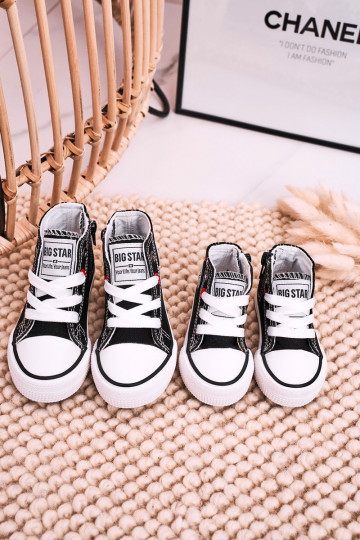 Detská voľnočasová obuv na podrážke so zipsom BIG STAR HH374188 čiernej farby 2