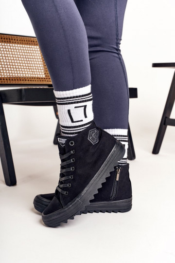 voľnočasová obuv s podrážkou so širokou podrážkou BIG STAR FF274244 čiernej farby