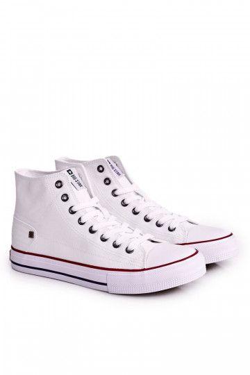 pre mužov Klasický model voľnočasovej obuvi s podrážkou BIG STAR DD174251 bielej farby